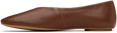Mm By Max Mara Brown Catullo Ballerina Flats