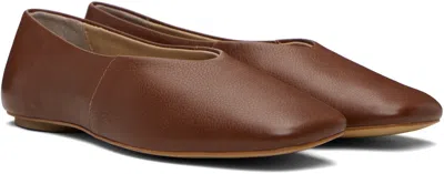 Mm By Max Mara Brown Catullo Ballerina Flats