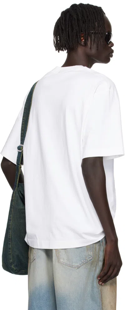 Acne Studios Exford U Logo-print Organic Cotton-jersey T-shirt In White