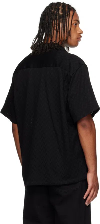 Wtaps Black Herringbone Shirt In Black