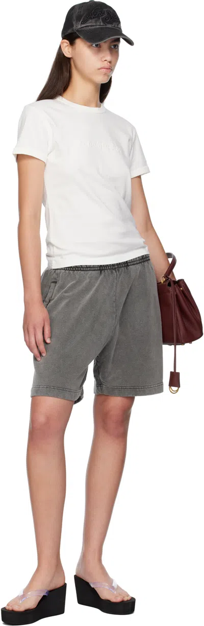 Acne Studios White Logo T-shirt In White