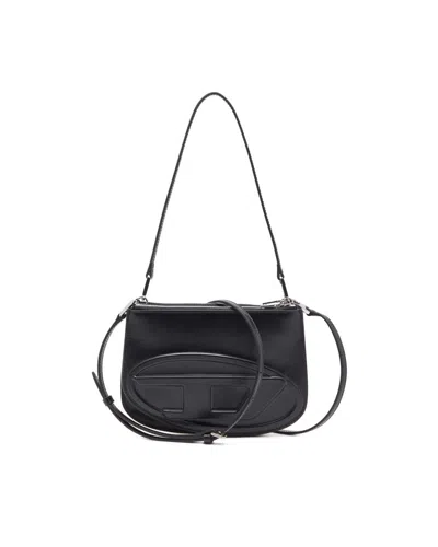 Diesel 1dr Twin Black Shoulder Bag In Black