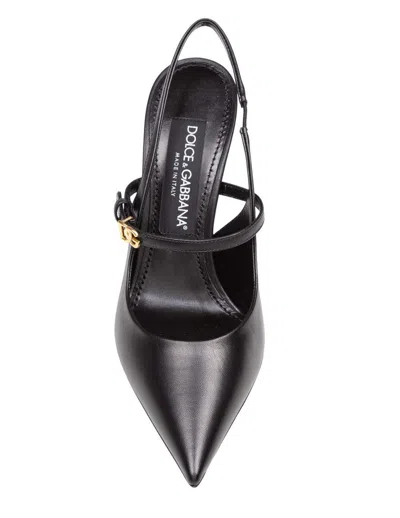 Dolce & Gabbana 90mm Slingback Heels In Black