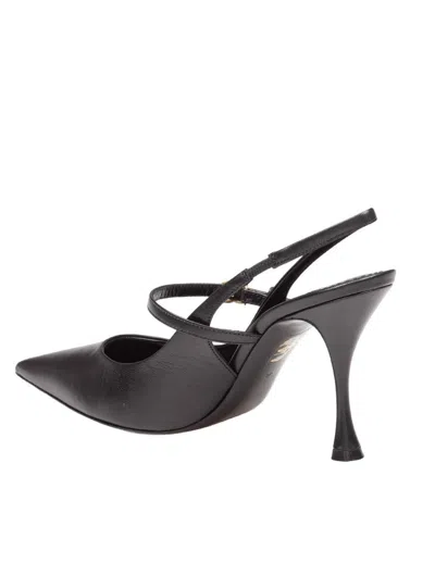 Dolce & Gabbana 90mm Slingback Heels In Black