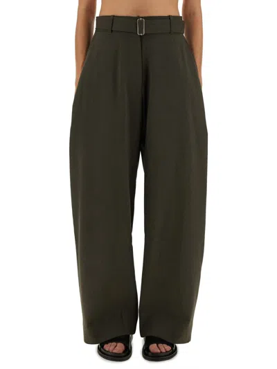 Studio Nicholson Wide Leg Trousers With Pockets And Loops In Gray