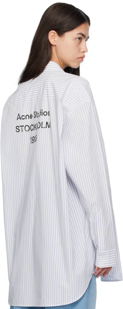 Acne Studios Blue Button Up Shirt