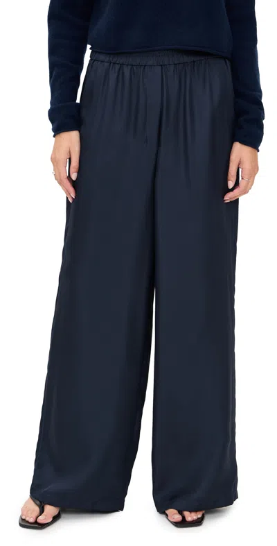 Theory Pull-on Track Pant In Mod Silk Twill In Blue