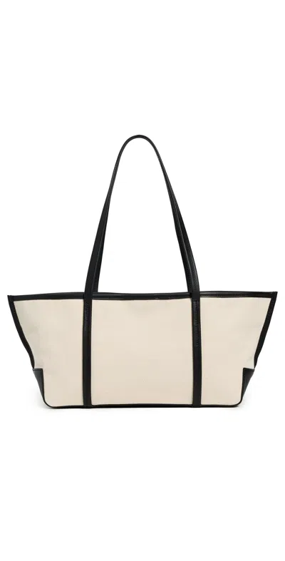 St Agni Slim Bateau Tote Canvas In Brown