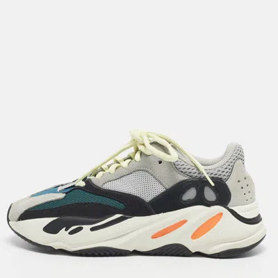 Pre-owned Yeezy X Adidas Multicolor Mesh And Suede Boost 700 Wave Runner Sneakers Size 38