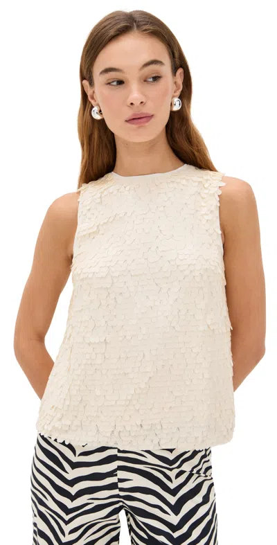Simonmiller Shirley Sequin Top Bone In Neutral