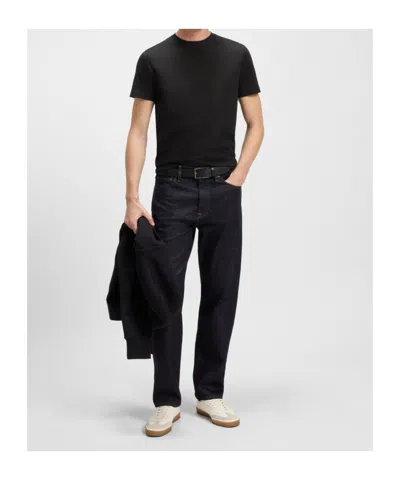 Hugo Boss Short Sleeve Crew Neck Basic T-shirt In Black