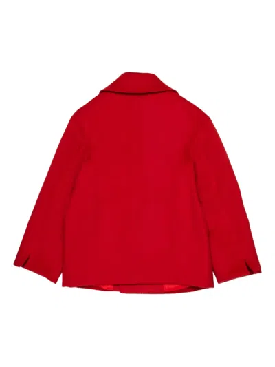 Max & Co Wool Double-breasted Blazer In Red