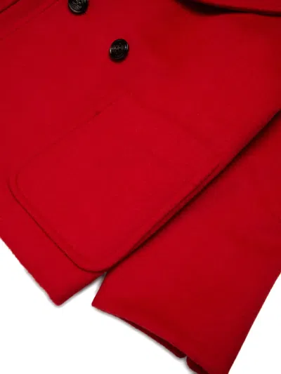 Max & Co Wool Double-breasted Blazer In Red