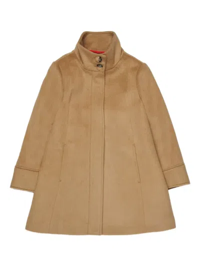 Max & Co Single-breasted Coat In Neutral