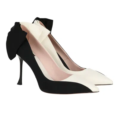 Roger Vivier Womens White/black Heel In Multi