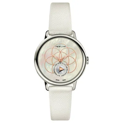 Teslar Re-balance T-2 Ladies Watch 19 In White