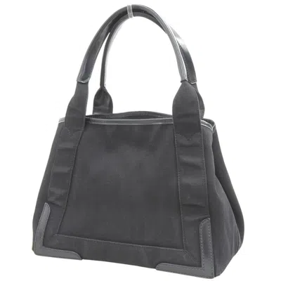 Pre-owned Balenciaga Black Canvas Leather Handbag Pouch Tote Bag ()