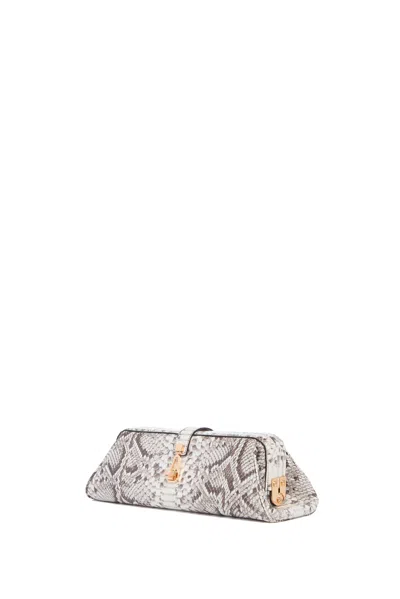 Gabriela Hearst Paola Clutch In Black & White Inversa™ Snakeskin In Multi