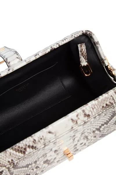 Gabriela Hearst Paola Clutch In Black & White Inversa™ Snakeskin In Multi