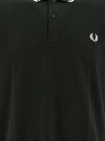 Comme Des Garçons Fred Perry Strong Will Polo Shirt In Green