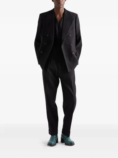 Prada ピンストライプ ジャケット In Black