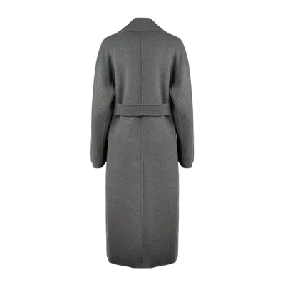 Max Mara Double-breasted Wool Coat In Gray