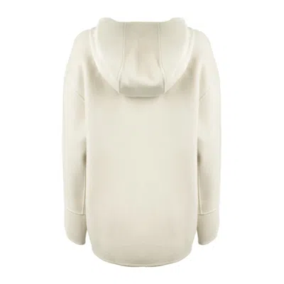 Max Mara Double Wool Sweatshirt In Neutral