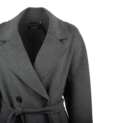 Max Mara Double-breasted Wool Coat In Gray