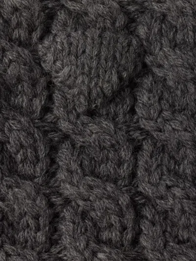Prada Cable-knit Wool Collar In Multi