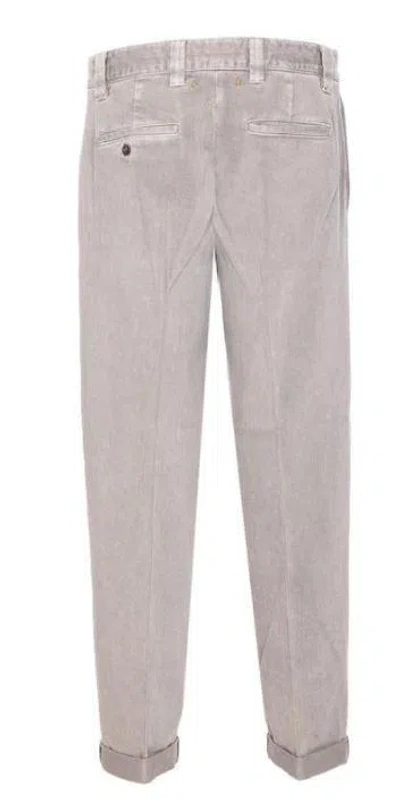 Golden Goose Trousers With Rolled Cuffs And Pockets In Gray