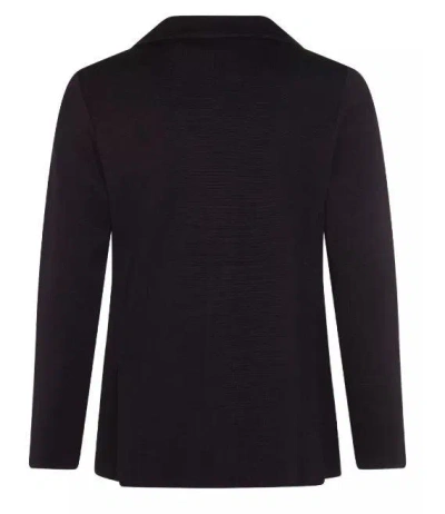 Lardini Wool Notched Lapel Blazer In Blue