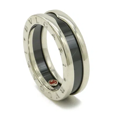 Bvlgari B.zero1 Silver Black Silver 925 Band Ring In Multi
