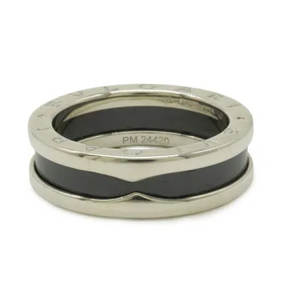 Bvlgari B.zero1 Silver Black Silver 925 Band Ring In Multi