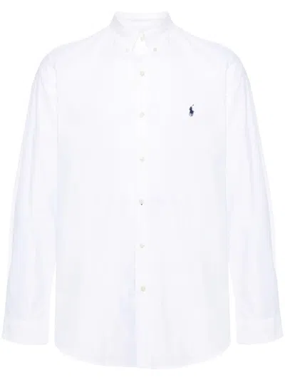Polo Ralph Lauren Classic Pony Logo Oxford Shirt In White