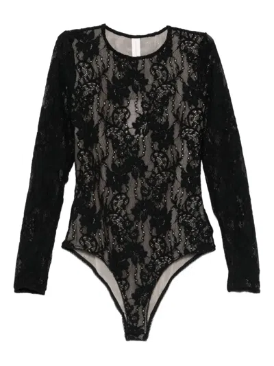 Zimmermann Body Lace Black In Black
