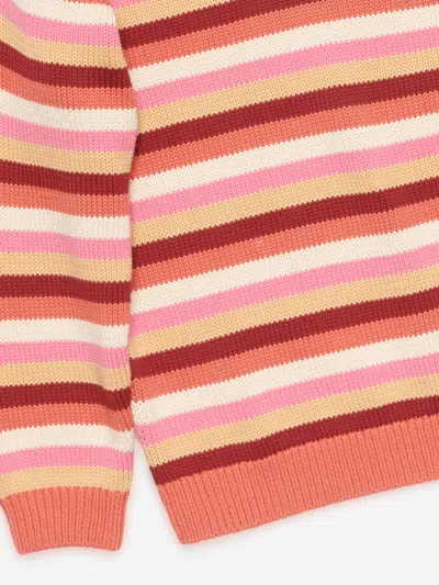 Acne Studios Kids Striped Knitted Jumper In Multi