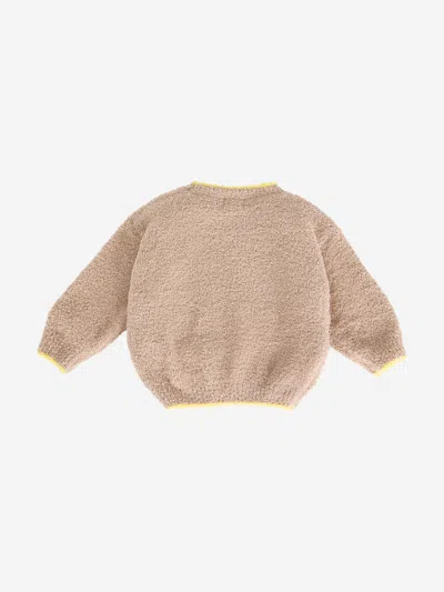 Enfant By 7am 7am Enfant Baby Fuzzy Boxy Sweater In Sand