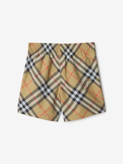 Burberry Nova-check Swim Shorts In Multi