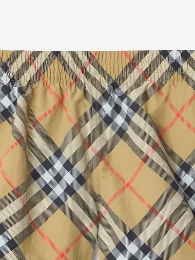 Burberry Nova-check Swim Shorts In Multi