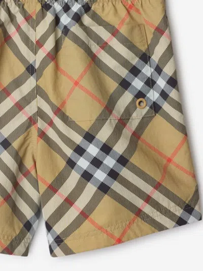 Burberry Nova-check Swim Shorts In Multi