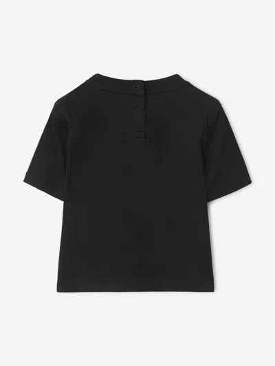 Burberry Baby Boys Cedar Check Tape T-shirt In Black