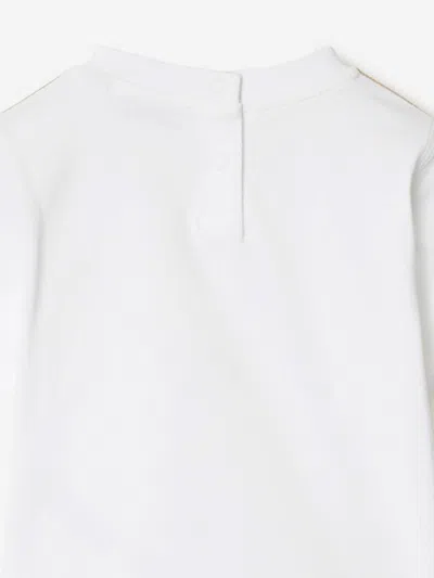 Burberry Baby Girls Cedar Check Tape T-shirt In White