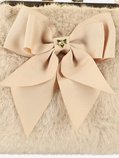 Angel's Face Angels Face Girls Hope Faux Fur Bag In Neutral