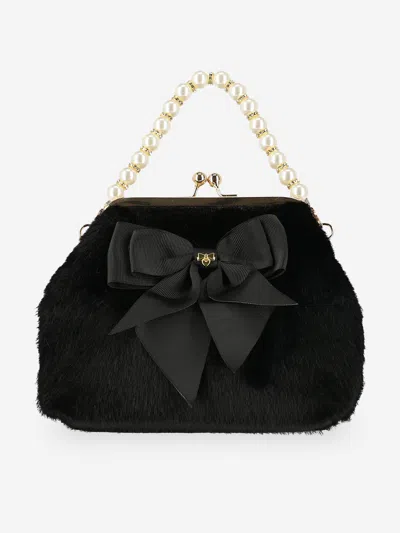 Angel's Face Angels Face Girls Hope Faux Fur Bag In Black
