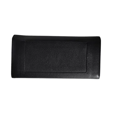Pre-owned Celine Black Yellow Long Wallet (bi-fold) () In Multi