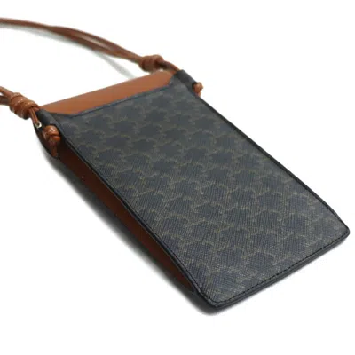Pre-owned Celine Leather Canvas Shoulder Bag ()