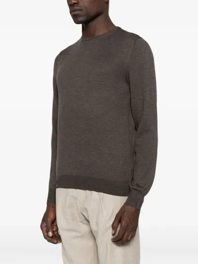 Tagliatore Pullover Mit Rundem Ausschnitt In Brown