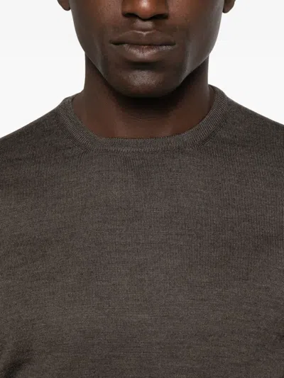Tagliatore Pullover Mit Rundem Ausschnitt In Brown