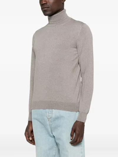 Tagliatore Pullover Mit Rollkragen In Gray
