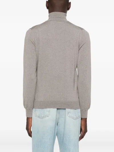 Tagliatore Pullover Mit Rollkragen In Gray